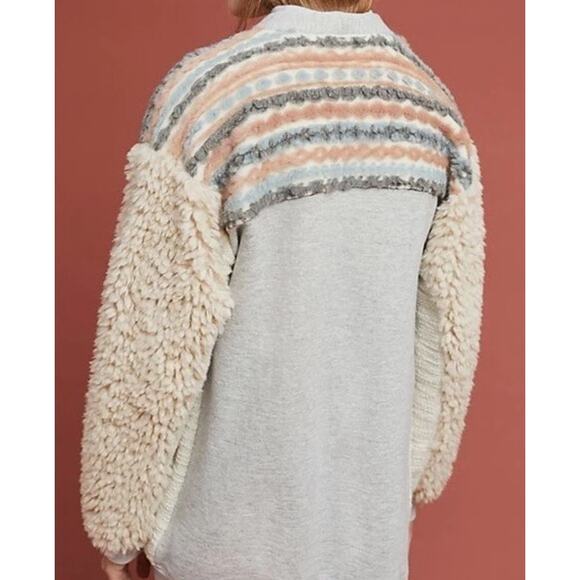 Amadi - Women's Multicolor, Mixed Media, Open Cardigan Sweater (size small) - Picture 3 of 6